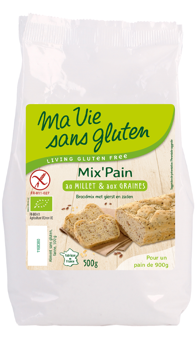 Mix'Pain au millet & aux graines - Ma Vie Sans Gluten