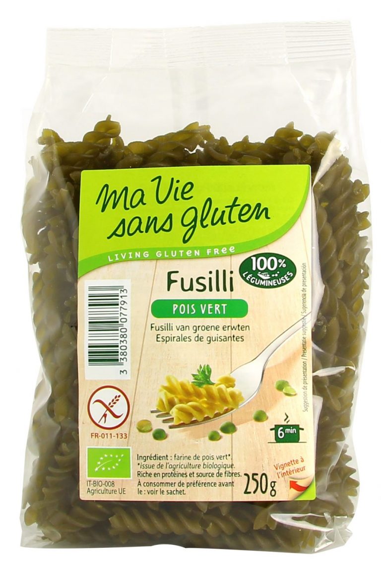 Ma vie sans  gluten  P te Fusilli pois vert 250g Ma 