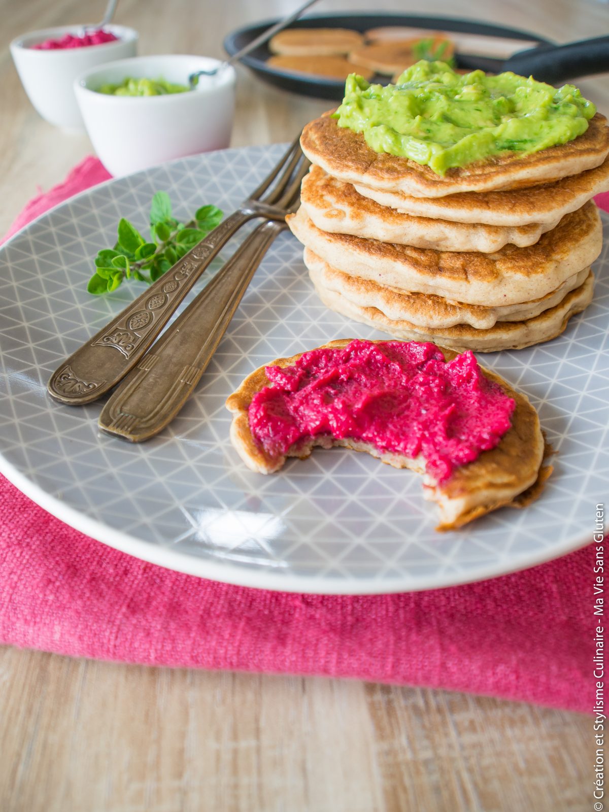 Blinis vegan et tartinades fraîcheur sans gluten Ma Vie Sans Gluten