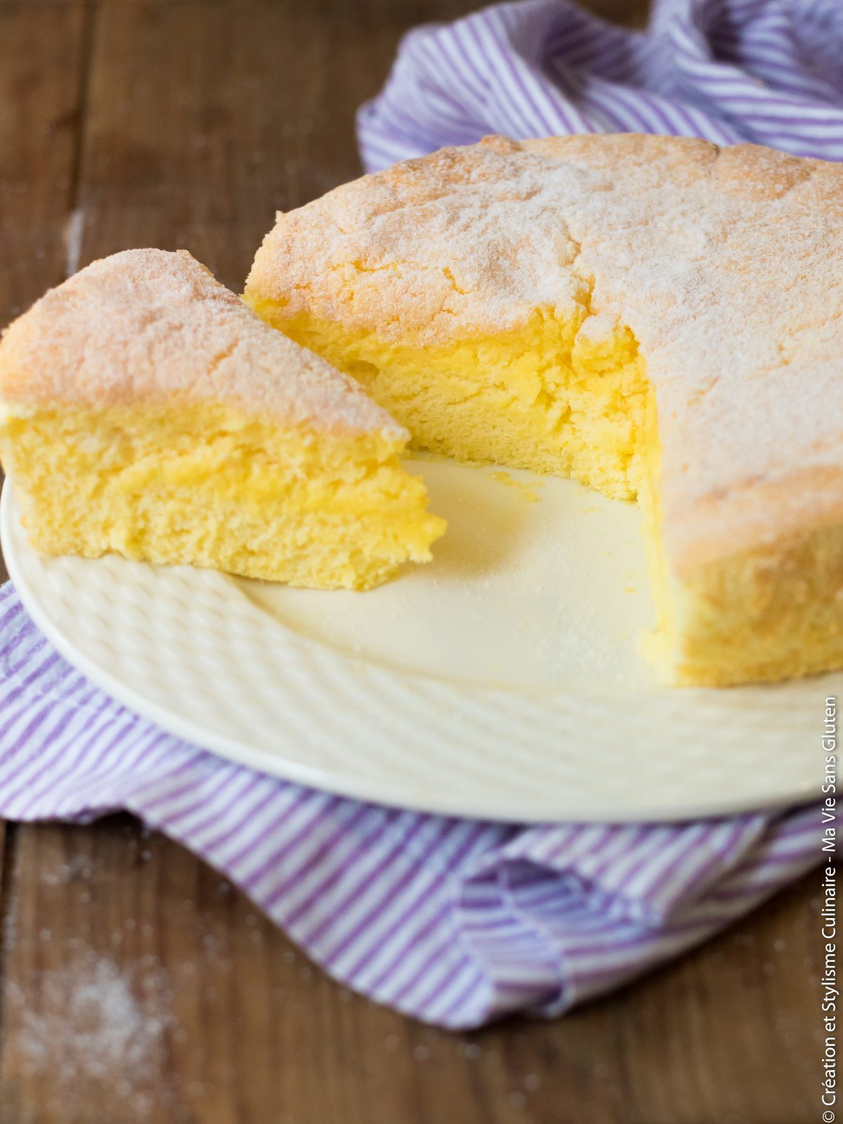 Gâteau au citron - sans gluten sans lactose